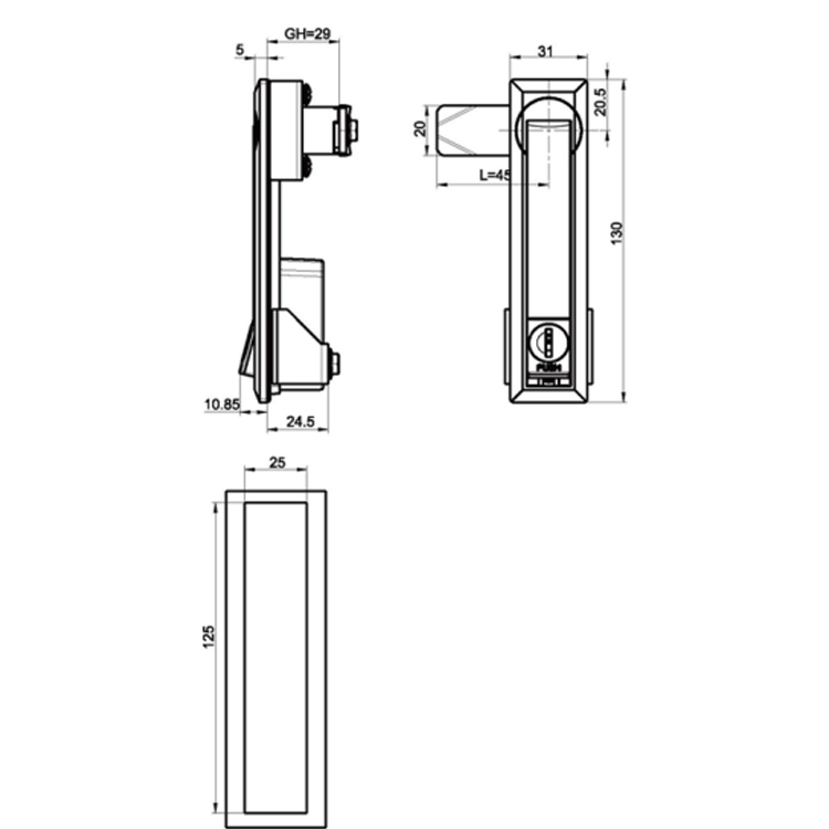 Brúigh Chun an Glas Rocker A7141 a oscailt