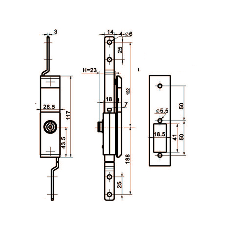 Cineál Uirlis Drawbar Lock-A8131